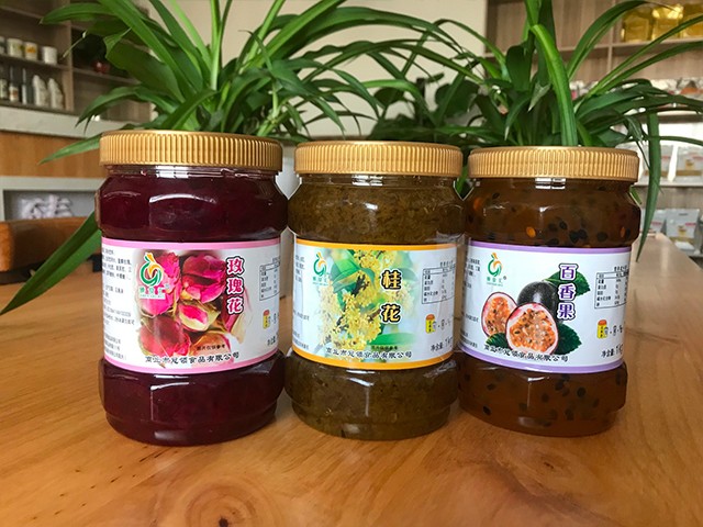 玫瑰花花茶、桂花花茶、百香果花茶