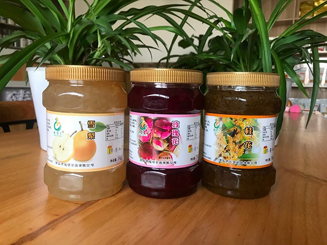 雪梨花茶、玫瑰花花茶、桂花花茶