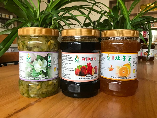 茉莉花花茶、桂圓紅棗花茶、柚子花茶
